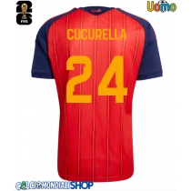 Maglie da calcio Spagna Marc Cucurella #24 Prima Maglia Mondiali 2026  Manica Corta